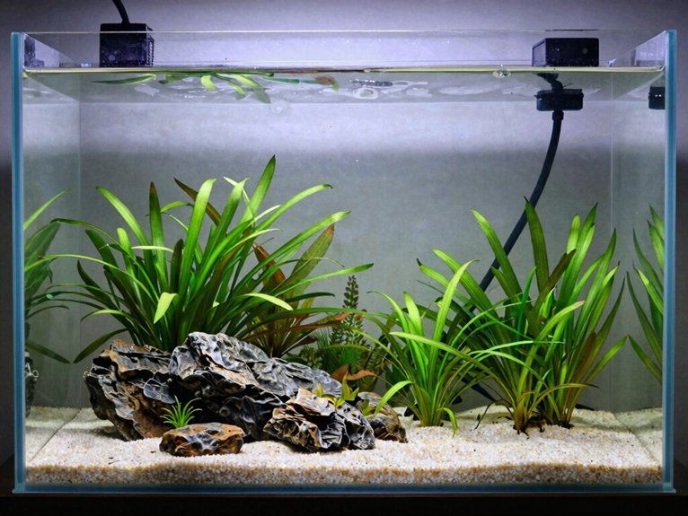 three stone minimalist aquascape depth