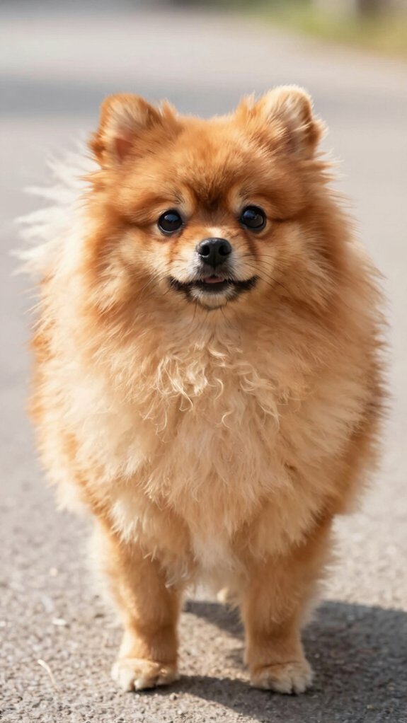 tiny fluffy dog with attitude