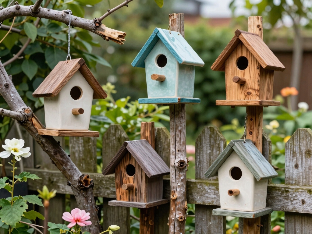 unique diy garden birdhouses