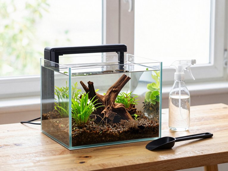 weekly water changes trimming