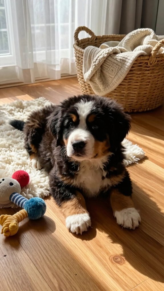 bernese puppy safety setup