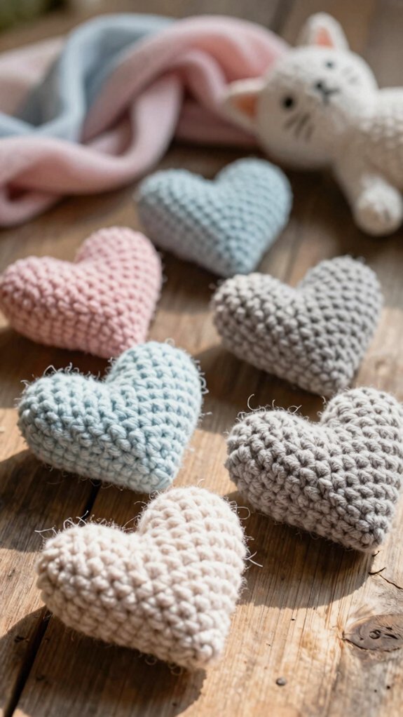 catnip flat heart toy