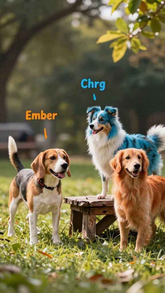 color inspired dog names for coats