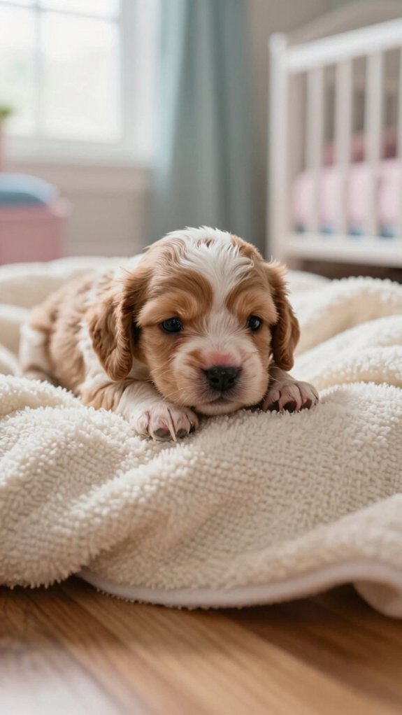 first month puppy routine