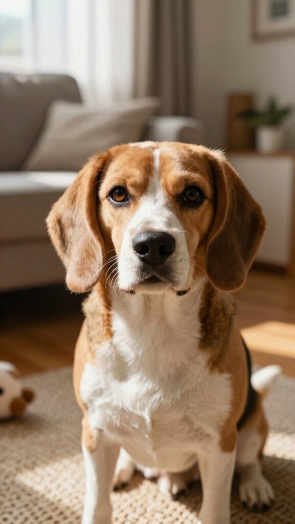 friendly beagle family companion