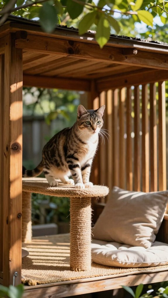 galvanized mesh freestanding catio