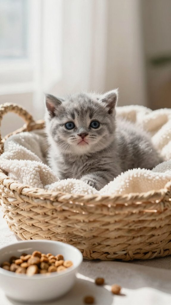 gradually transition kitten food