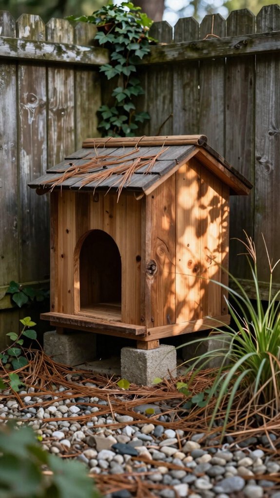 keep shelter hidden from predators