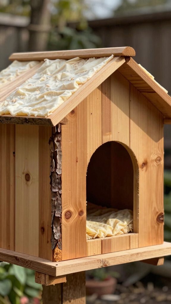 keep straw dry insulate