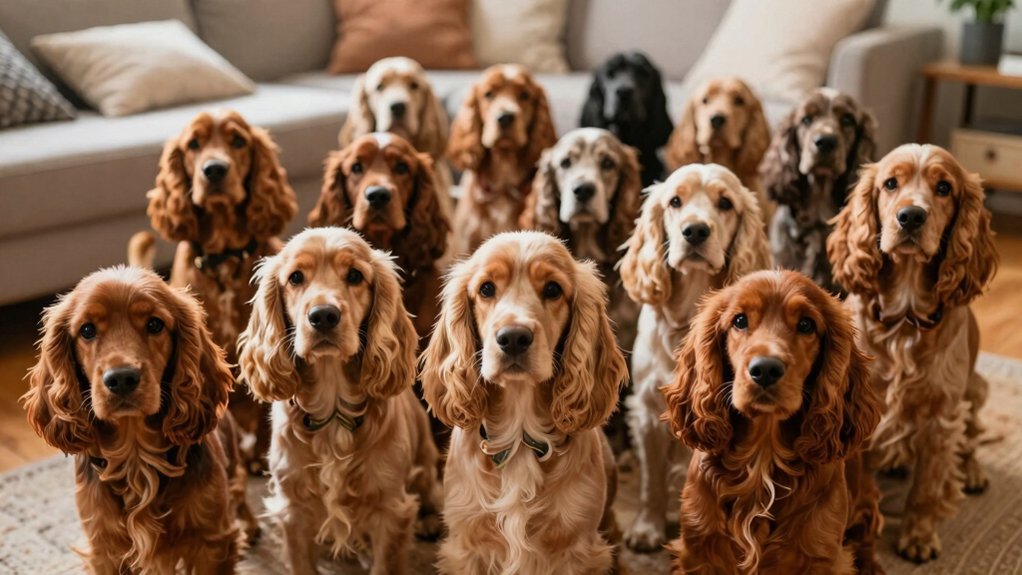 loving energetic spaniel family dogs