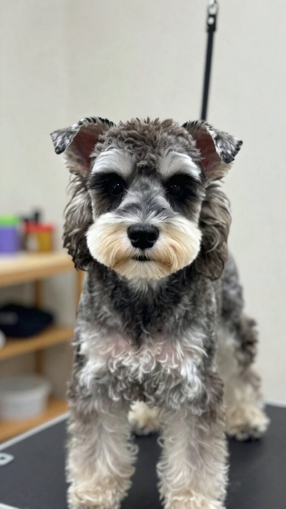 mini schnauzer puppy trim