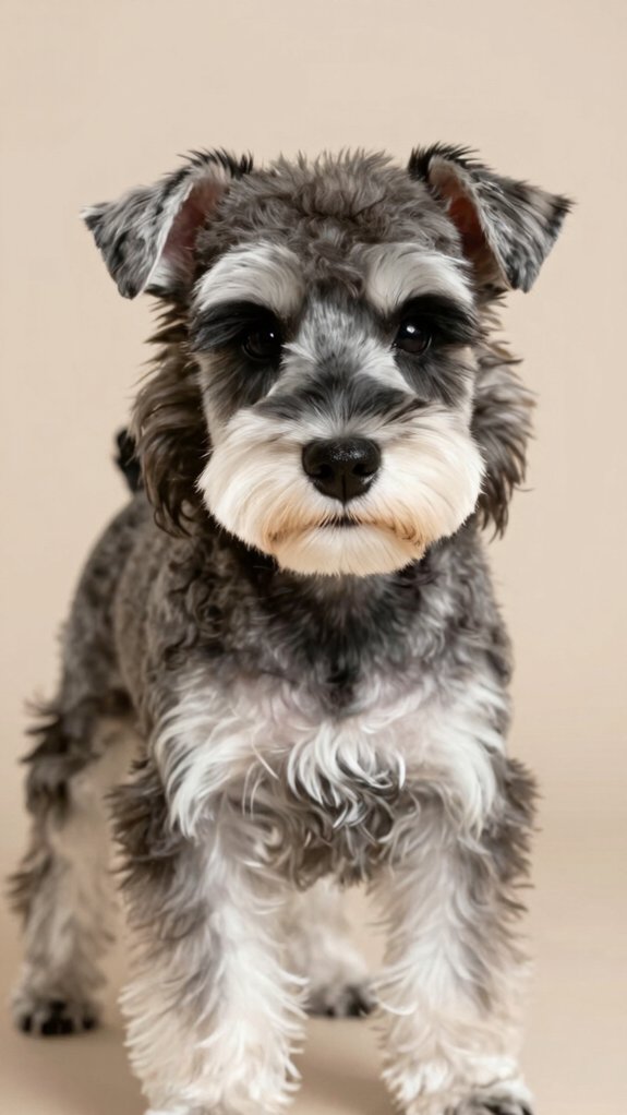 neat puppy trim schnauzer
