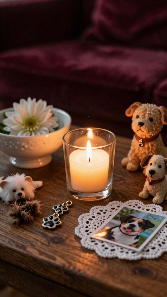 peaceful pet memory candle ritual