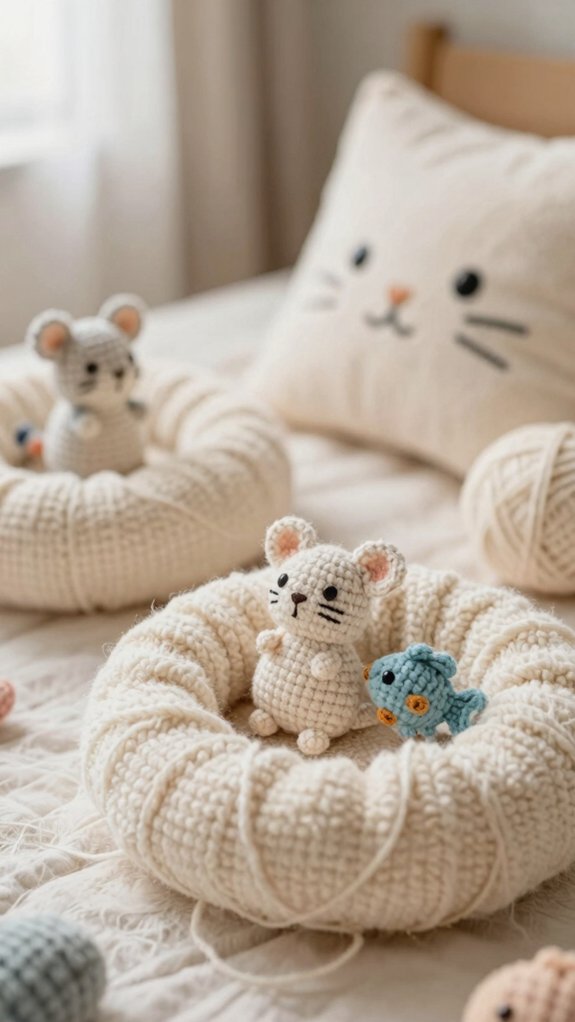 quick crochet catnip pocket toy