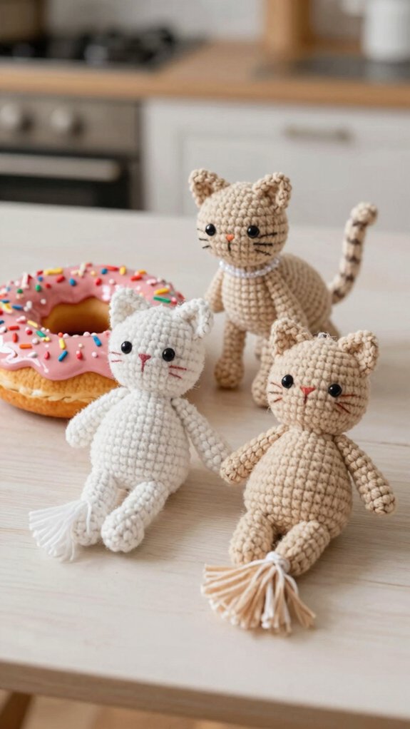 quick crochet donut cat toy