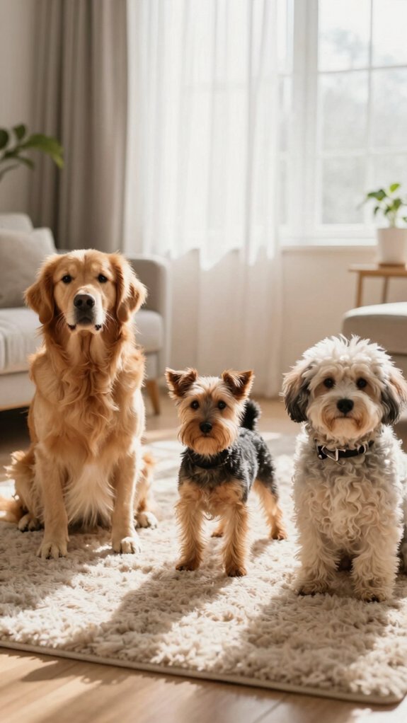 regular brushing prevents mats