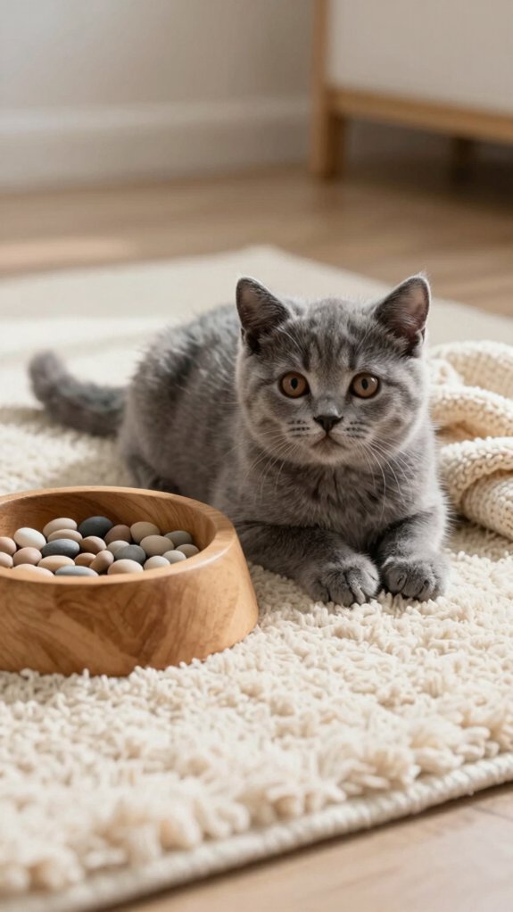 regular meals and vet care