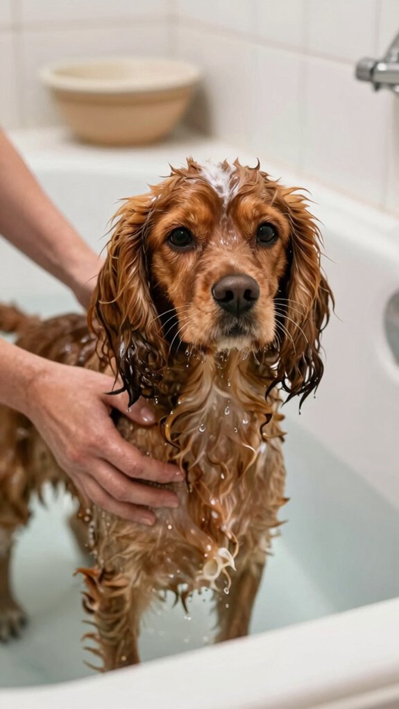 remove wet bath tangles first