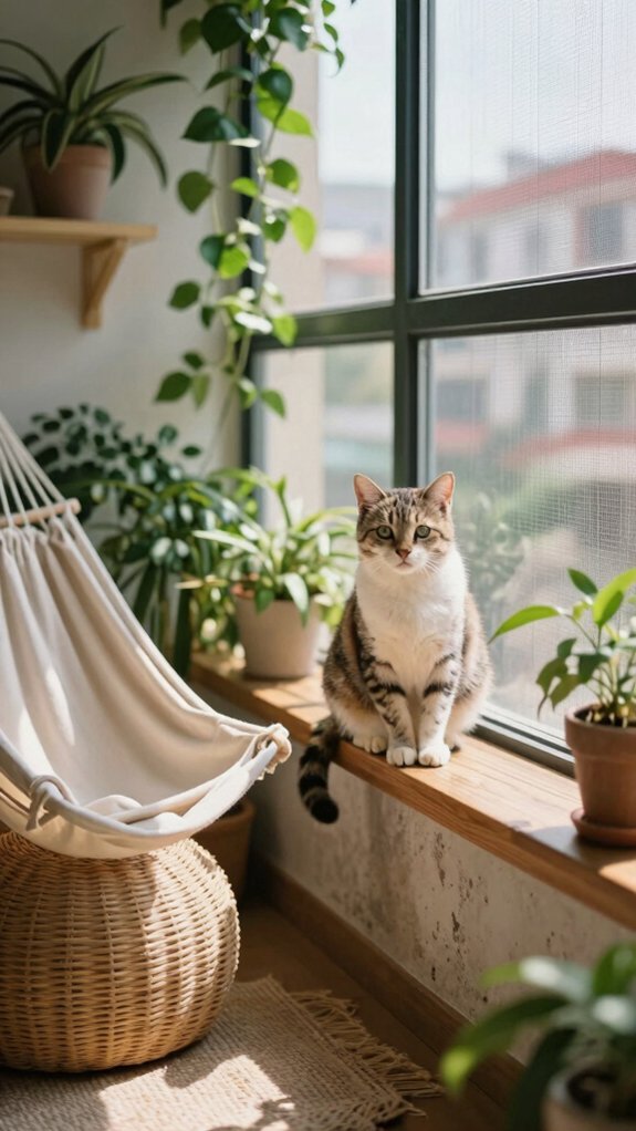 secure balcony cat enclosure