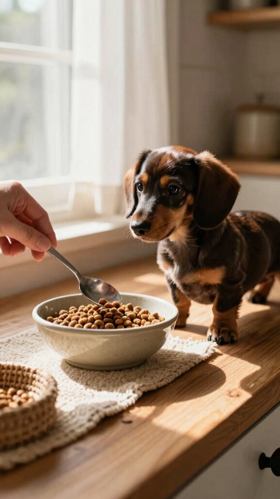 small regular puppy meals routine
