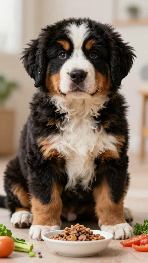 steady large breed puppy growth