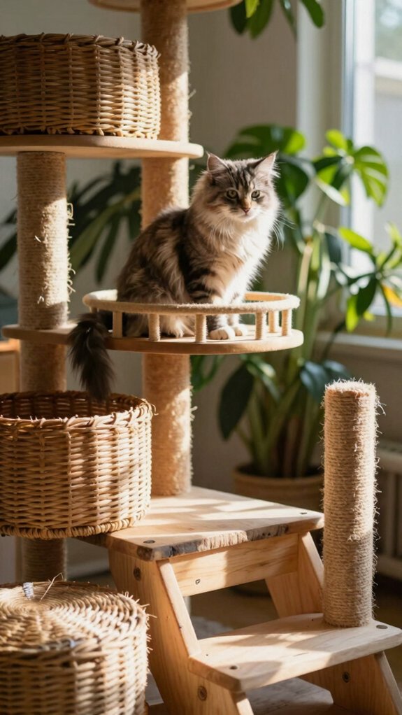 vertical climbing catio design