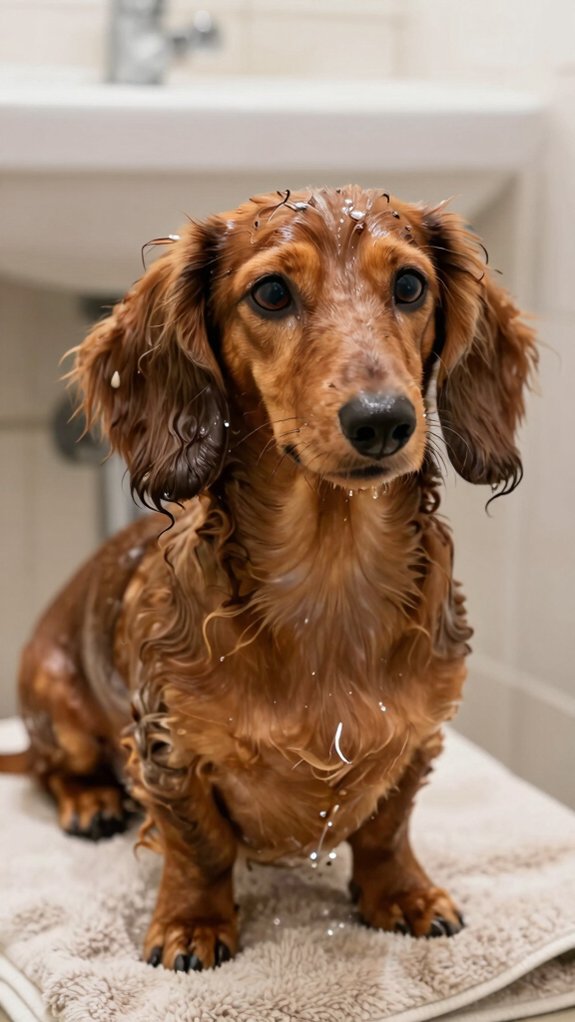 warm water dog shampoo only
