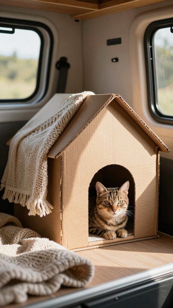 weatherproof camper cat hideaway