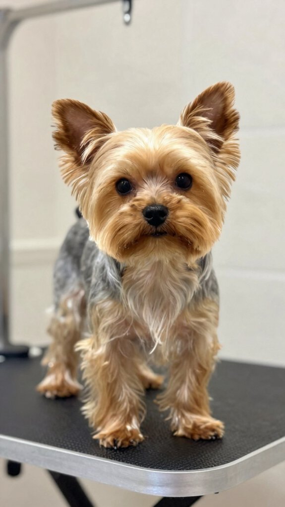 yorkie grooming and bath timing